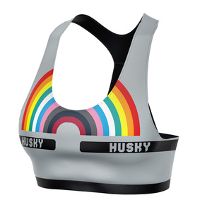 Double <b>Strap</b> U-Neck Yoga Active <b>Bra</b> with OEM Custom Logo Women's Sports <b>Bra</b> Contrast Color Medium Support - Product Image 4