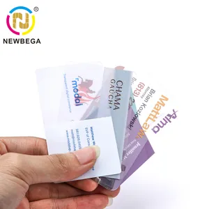 Personalizado impreso plástico PVC inteligente RFID NFC lujo transparente tarjeta de visita con logotipo