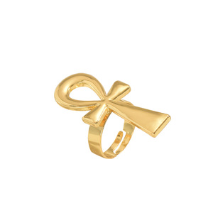 Geometric Cross Design <b>Open</b> <b>Ring</b> For Women Fashion Jewelry Gift Accessory - Product Image 5