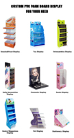 Support d'affichage au sol en PVC Forex entièrement personnalisé pour comptoir de bureau, promotionnel, pour bonbons, snacks et jouets, certifié CE, pour la vente au détail