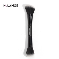 MAANGE — pinceau de maquillage synthétique, en Nylon, noir, Champagne, personnalisé, étiquette privée
