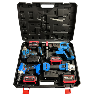 Oferta Especial: Kit de Taladro Atornillador de Impacto <span class=keywords><strong>Profesional</strong></span> Inalámbrico Recargable OEM con Martillo Eléctrico y Pistola de Clavos, 1 Año de Garantía, Batería de Litio - Product Image 1