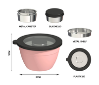 Bol à salade en acier inoxydable à paroi simple de 64 oz, grande capacité, idéal pour la rentrée scolaire