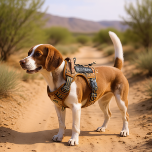 Medium Tactical <b>Dog</b> <b>Harness</b> With Quick-Release Buckles 900D Nylon Desert Camouflage <b>No</b> <b>Pull</b> Breathable Vest For Pets - Product Image 2