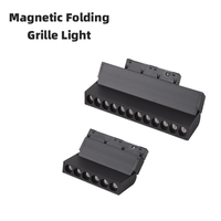 Nuevo Sistema de Iluminación de Riel Magnético de Aluminio, Luz LED Empotrada en el Techo, Regulable, Foco Comercial