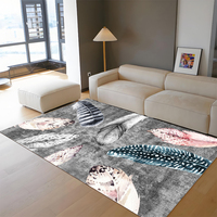 Décoration intérieure Tapis et tapis de sol modernes de luxe bleu gris pour le salon