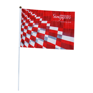 Logo personnalisé, Stock bon marché, 14x21cm, Mini drapeau ondulé de <span class=keywords><strong>Gay</strong></span> Pride, grand drapeau à main - Product Image 3