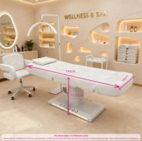 Lit de beauté moderne luxueux 3/4 moteurs réglable Salon boutique Spa traitement Table de Massage électrique lit de cils faciaux