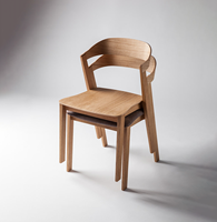 Chaise de salle à manger en bois massif de conception moderne nordique pour tabouret de restaurant commercial utilisation de conférence de bureau à domicile pour meubles de maison