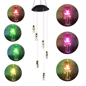 Lámpara solar Huichu con diseño de estrella y pájaro, decoración para jardín al aire libre, lámpara colgante resistente a la lluvia - Product Image 4