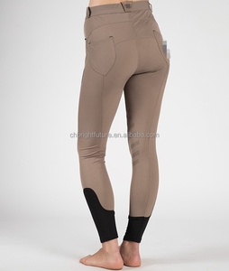 Yüksek kaliteli binicilik tam koltuk pantolon yeni tasarım gerilebilir silikon at binme tayt fantezi Squat geçirmez pantolon - Product Image 2