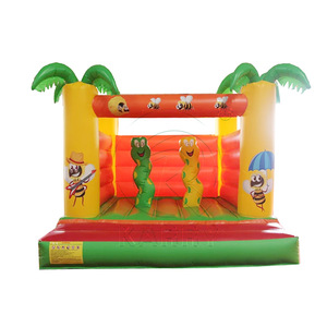Château gonflable commercial sur <span class=keywords><strong>le</strong></span> thème des abeilles et des palmiers tropicaux, pour enfants, idéal pour les jardins et les jungles - Product Image 5