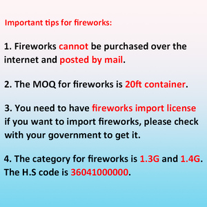 Feux d'artifice de type méduse colorés 1.4G UN0336 pour l'extérieur, vente en gros de la fabrique de Liuyang - Product Image 2