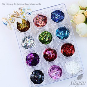 Lentejuelas holográficas mixtas con forma de mariposa, pigmento brillante para decoración de uñas y sombra de ojos - Product Image 5