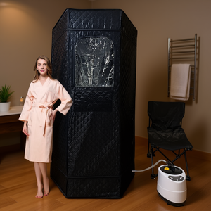 กล่องซาวน่า XL สปาแบบพกพาพร้อมเก้าอี้ ช่วยผ่อนคลายกล้ามเนื้อ บรรเทาอาการปวด - Product Image 2