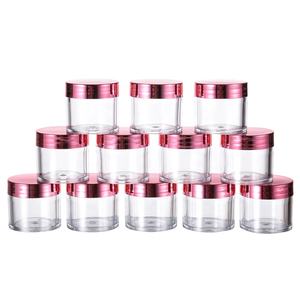 5G 7g 15G 20G 30g 60g 120g 300g Nail Art Frasco de plástico Contenedor de almacenamiento de llenado de polvo con tapa de tornillo rojo rosa - Product Image 2