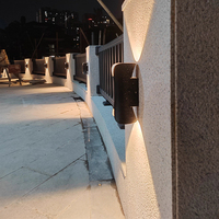 Spot mural LED extérieur 6W en aluminium, style nordique moderne, étanche IP65, éclairage haut et bas