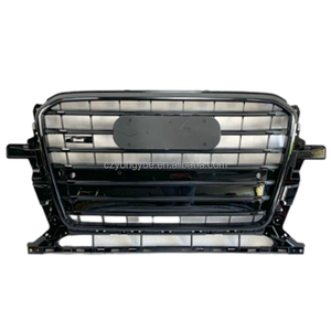 Griglia Anteriore SQ5 Sostitutiva, Griglie Auto Nero Lucido Cromato, Griglia Anteriore <span class=keywords><strong>Q5</strong></span> per <span class=keywords><strong>Audi</strong></span> <span class=keywords><strong>Q5</strong></span> 2013 2014 <span class=keywords><strong>2015</strong></span> - Product Image 4