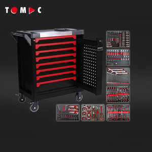 Armadio Portautensili TOMAC Robusto a 8 Cassetti con Ruote, Include 321 Utensili in 7 Cassetti - Product Image 1