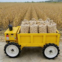 Véhicule agricole télécommandé tout-terrain pour le transport de patates douces et de céréales en ferme