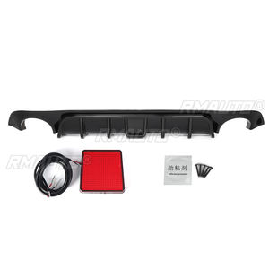 High Quality Rear Bumper Shark Fin <b>Diffuser</b> Spoiler W/ <b>LED</b> Indicator <b>Light</b> for Infiniti Q50 2018-2019 Chassis Spoiler Deflector - Product Image 2