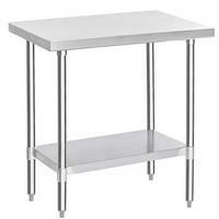 Tables en acier inoxydable 304/201, parfaites pour toutes sortes d'utilisations, comme les barbecues en plein air, les étagères de garage, etc.