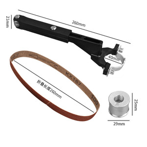 DIY Angle <b>Grinder</b> Belt Sander Conversion Kit 100mm Sanding Belts Aluminum Alloy for Woodworking Polishing Rust Removal - Product Image 3