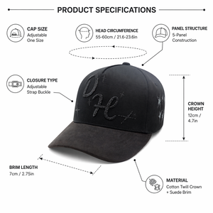 Cappellini da Baseball Premium Personalizzati con Logo, Visiera in Camoscio, Profilo Strutturato, Moderni, a 5 Pannelli, Sportivi, con Ricamo a Mano di Alta Qualità - Product Image 4