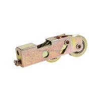Cowell D1858 – Ensemble de 2 roulettes tandem au design moderne pour porte coulissante de patio, roulement à billes en acier de 1-1/4 pouce, galvanisé