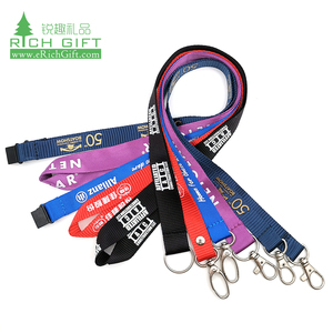 Lanière de dragonne de clé USB noire et <span class=keywords><strong>orange</strong></span> de 7 pouces Logo sublimé en polyester personnalisé de qualité supérieure Porte-badge d'identification tissé à la main coloré - Product Image 4