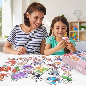 Rompecabezas Educativo de Madera con Dibujos Animados de Tráfico, Frutas y Animales Marinos, 48 Piezas, para Niños de 2 a 4 Años - Product Image 5