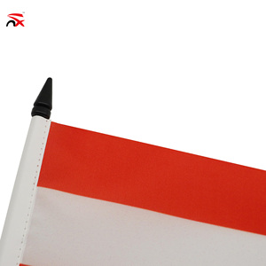 Drapeau <span class=keywords><strong>de</strong></span> table national autrichien en gros, polyester, base en plastique <span class=keywords><strong>noir</strong></span>, drapeau <span class=keywords><strong>de</strong></span> table autrichien, décoration <span class=keywords><strong>de</strong></span> bureau, réunion - Product Image 4