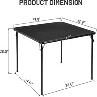 Table de jeu pliante en bambou, table à cartes multifonctionnelle, pliable, portable, intérieur/extérieur