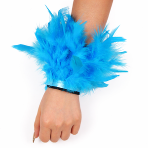 Nueva Llegada Pulseras de Plumas de Pavo de Colores Mezclados, Pulsera de Moda Desmontable, Brazalete de Plumas de Pavo - Product Image 4