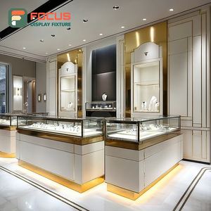 Luxury Airport Jewelry Display Cabinet Laminated Finish Commercial Store Display Cabinet - Product Image 1