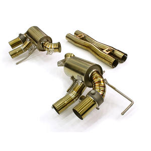 Gran oferta de escape de titanio para <span class=keywords><strong>Ferrari</strong></span> <span class=keywords><strong>Ff</strong></span>/F12 Berlinetta/812 Superfast V12 x-pipe eje con válvula silenciador trasero Catback escape - Product Image 4