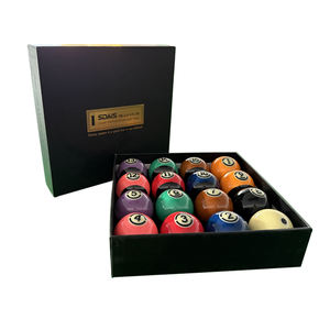 Billes de <span class=keywords><strong>billard</strong></span> Sdais Pool Crystal Ball American Black 5,72 cm, jeu complet, billes de compétition pour tournoi, utilisation au <span class=keywords><strong>billard</strong></span> - Product Image 2