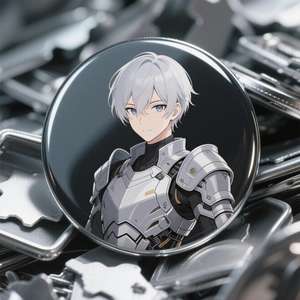 Haute qualité personnalisé Kawaii <span class=keywords><strong>Otaku</strong></span> Manga personnage fer blanc Badge broche UV imprimé métal cadeaux avec thème Anime - Product Image 3