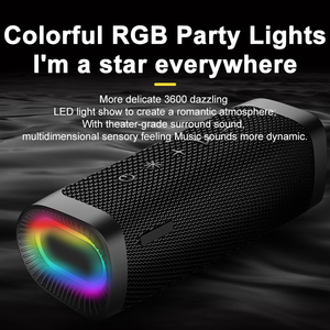 2025 Hot Bán Loa Bluetooth ngoài trời 12 Wát âm thanh không thấm nước RGB Đảng LED ánh sáng Loa - Product Image 3