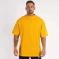 T-shirt surdimensionné personnalisé 95% coton 5% élasthanne, vêtements de sport pour la salle de sport, vêtements de sport pour hommes, t-shirts à la mode