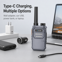 XUNLIBAO Mini Talkie-walkie X3 sans fil UHF portable, radio bidirectionnelle, communication portable, USB Type-C, longue portée