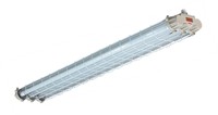 Lampe de garage LED étanche IP65 et antidéflagrante (Ex IIB T6) avec tube T8 ignifuge 18W/36W/54W, corps en aluminium, CRI élevé 80, garantie 5 ans