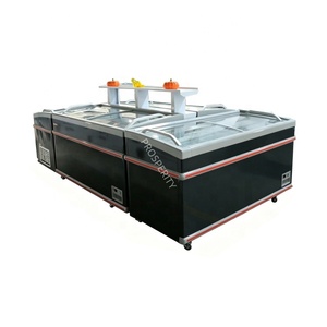 Congélateur îlot combiné 2,1 m sans dégivrage, direct usine, OEM, tension, logo, taille et couleur personnalisables - Product Image 1