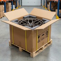 Jantes forgées gris bronze à double rayonnage multi-branches 6 trous 18-22 pouces, PCD personnalisé, déport J, moyeu tout-terrain léger 6061-T6