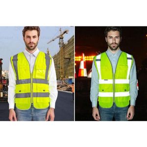 2025 Hi Vis Chaleco DE SEGURIDAD DE supervisor negro con 9 bolsillos Logotipo personalizable de secado rápido e impermeable - Product Image 2