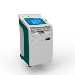 A4打印触摸屏自助A4扫描仪付款亭，带热敏打印机和读卡器 (HJL-2835)