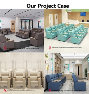 İnfüzyon, transfüzyon ve klinik hasta oturma için tıbbi <span class=keywords><strong>Recliner</strong></span> & IV terapi koltuğu ağır hizmet tipi hastane mobilyası - Product Image 3