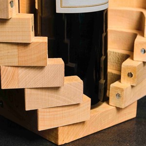 Boîte à vin en bois cadeaux de fête <span class=keywords><strong>des</strong></span> pères accessoires de vin en gros emballage cadeau rectangulaire boîte-cadeau de bouteille de vin en bois de luxe - Product Image 6