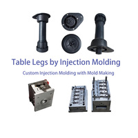 Pieds de support robustes en plastique pour armoires, moulage par injection ABS PC sur mesure pour quincaillerie de meubles et pièces OEM