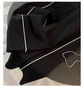 طقم أزياء خريفي مقاسات <span class=keywords><strong>M</strong></span>-3XL: سترة بسحاب وياقة ومعطف وبنطلون واسع الساقين، طقم من قطعتين للاسترخاء - Product Image 4